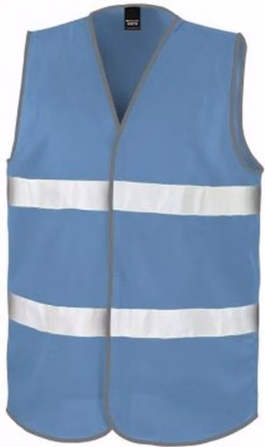 Result Core Enhanced Unisex Polyester Vest in Blue and Grey, Size: Large