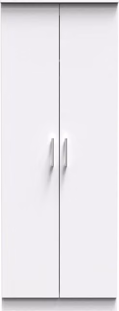 Ready Assembled 2 U Cornwall 2 Door Wardrobe in White