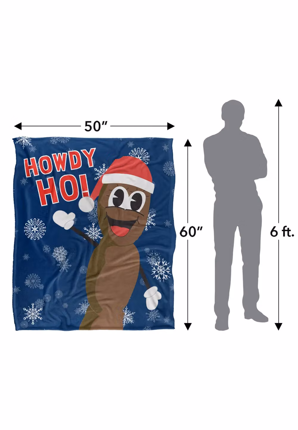 LOGOVISION South Park Mr Hanky Christmas Super Soft White Fleece Throw Blanket W/D/H: 152 x 127 x 1 cm – 7