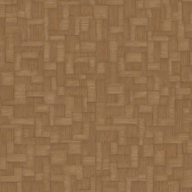Grandeco Camu Geometric Blocks Textured Wallpaper in Brown