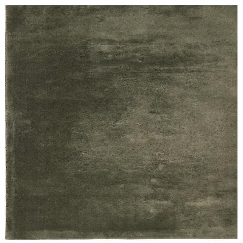Berkfield Home HUARTE Short Pile Washable Soft Rug, Forest Green, W/D: 240 x 240 cm – 1