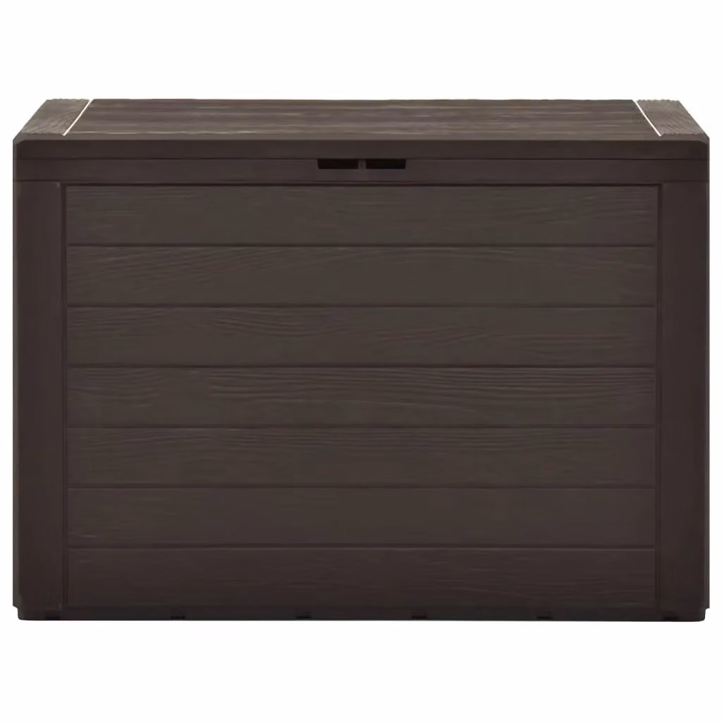 Berkfield Home Brown Plastic Garden Storage Box W/D/H: 78 x 44 x 55 cm – 2