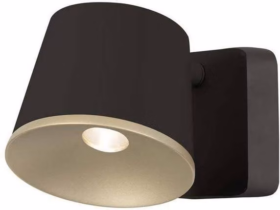 Netlighting Drone LED Dome Wall and Ceiling Light in Brown and Gold/Brass – 2