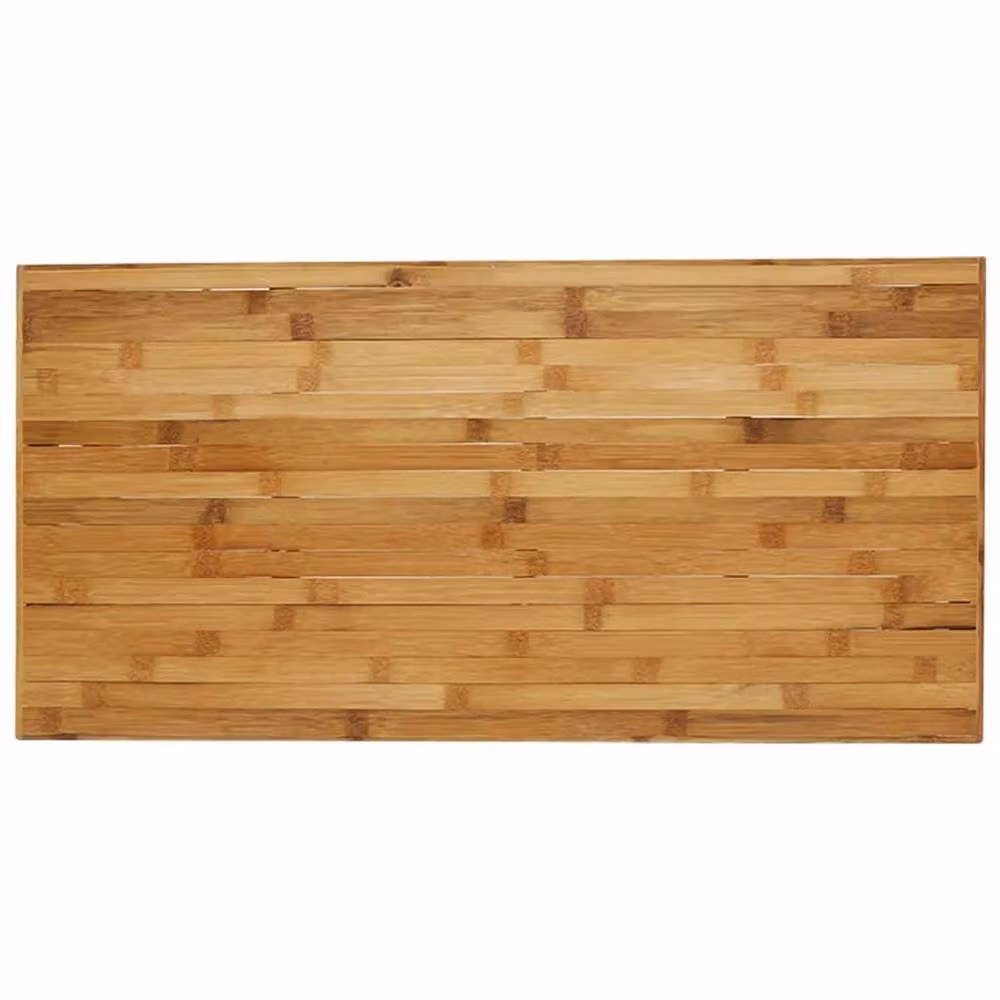Berkfield Home Bamboo Coffee Table in Brown, W/D/H: 110 x 55 x 35 cm – 3