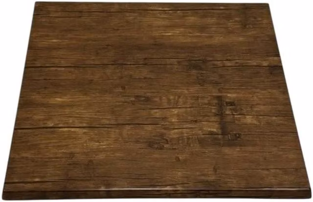 SPETLEK Square Dark Oak Effect Table in Brown, W: 70 cm