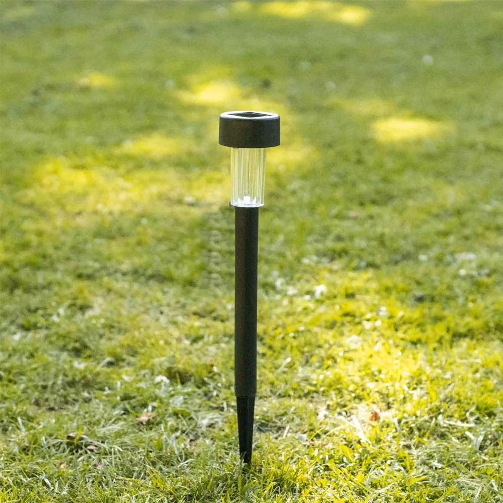 Voltico Set of 6 Black Solar Path Lights with Warm White Glow and Dusk Sensor – 3