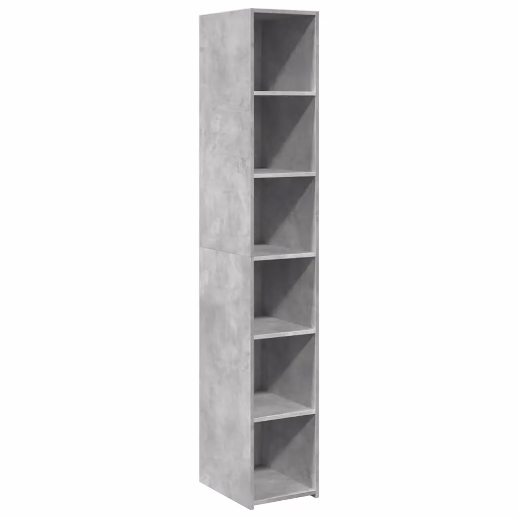 Berkfield Home Modern Highboard in Concrete Grey, W/D/H: 30 x 41 x 185 cm – 2