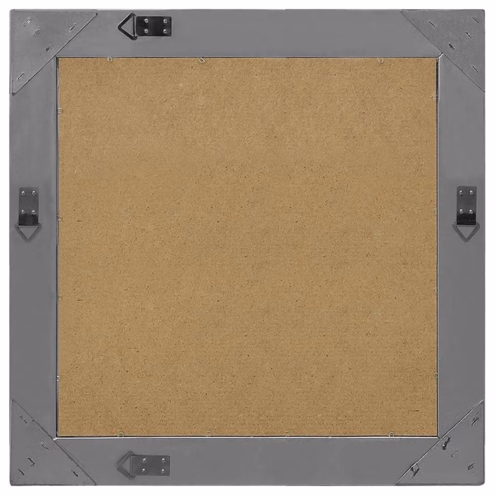 Berkfield Home Antique Baroque Style Square Wall Mirror, Black, W: 60 cm, H: 60 cm – 2
