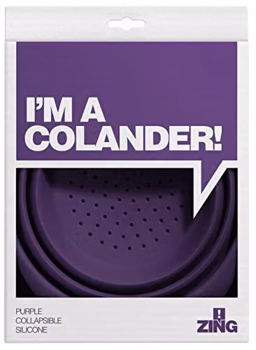 Orsina Purple Silicone Collapsible Colander and Lightweight Straining Bowl – 2