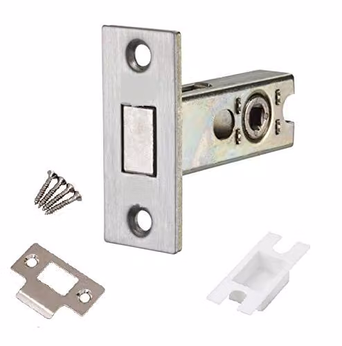 Golden Grace Tubular Dead Bolt for Bathroom in Silver, 64mm