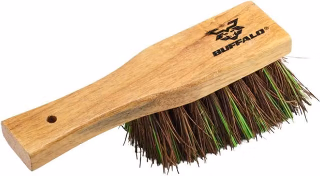 Buffalo Stiff Bassine Mix Churn Hand Brush with Natural Wood and Multicolour Fibres