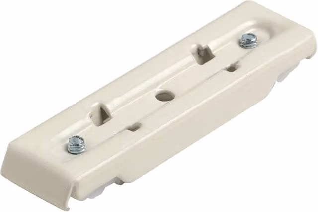 Terrys White Ceiling Mount Curtain Track with Double Bracket