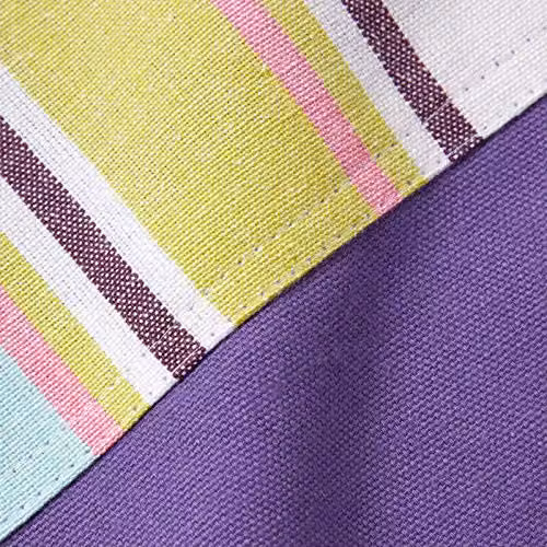 Homescapes Unisex Cotton Apron in Purple, Green, Blue or Orange – 4