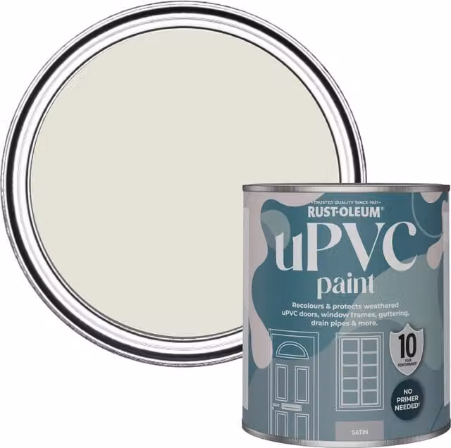 Rust-Oleum Satin Finish UPVC Paint in Beige, 0.75 l
