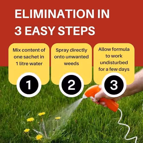 Doff Power Up Concentrate Weedkiller 90, 10 x 100ml Sachets for Weeds and Grass – 4