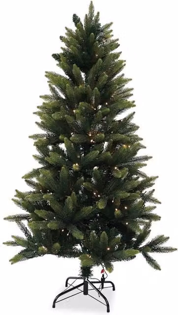 Neel Blue Green Pine Artificial Christmas Tree with Warm White LEDs, Height: 182.88 cm – 1