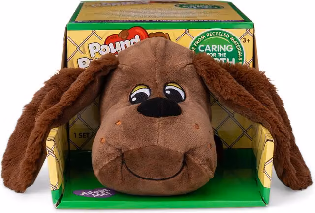 Pound Puppies Classics Brown Soft Toy Dog Plushie