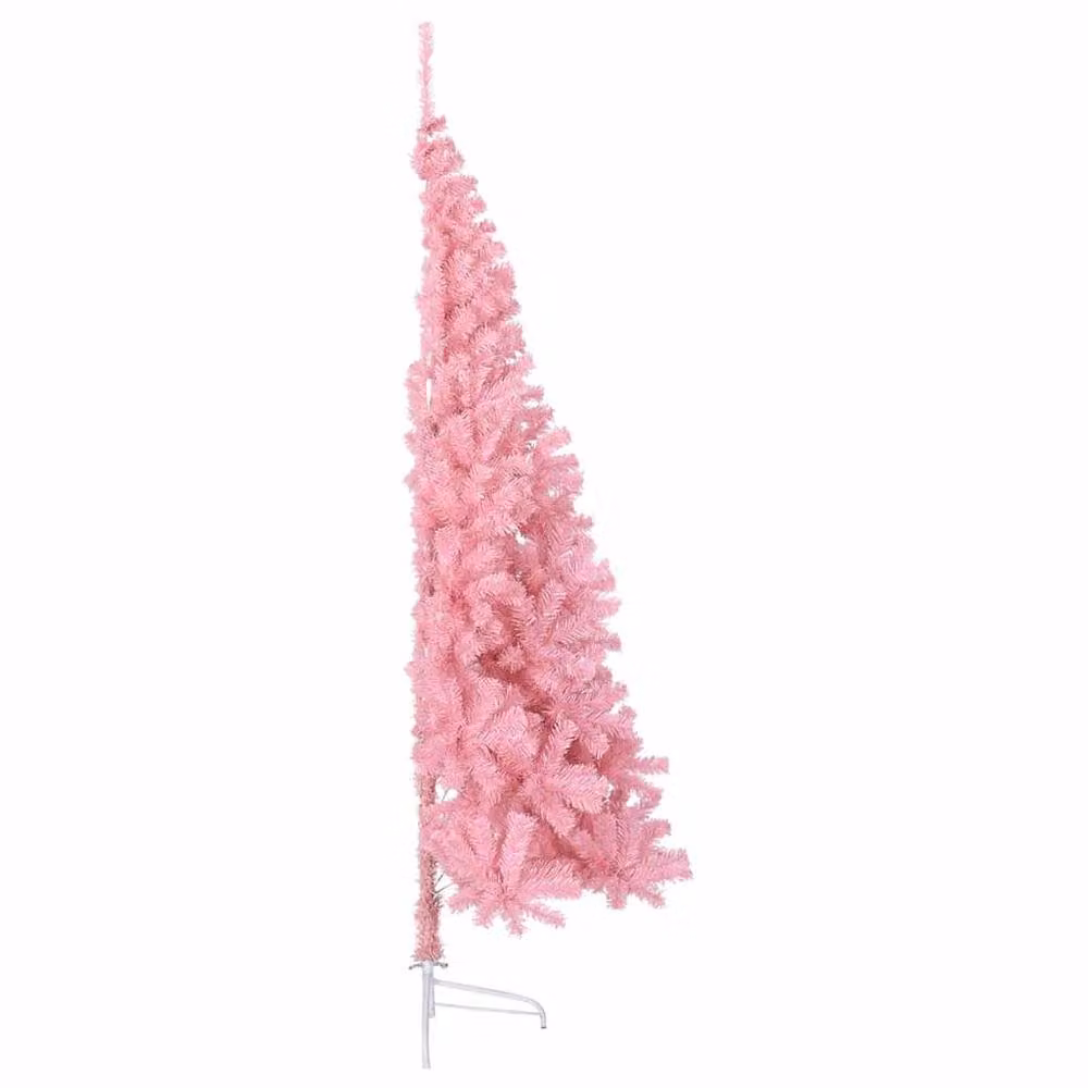 Berkfield Home Artificial Pre-lit Pink Christmas Tree with 300 LEDs, Height: 210 cm – 2