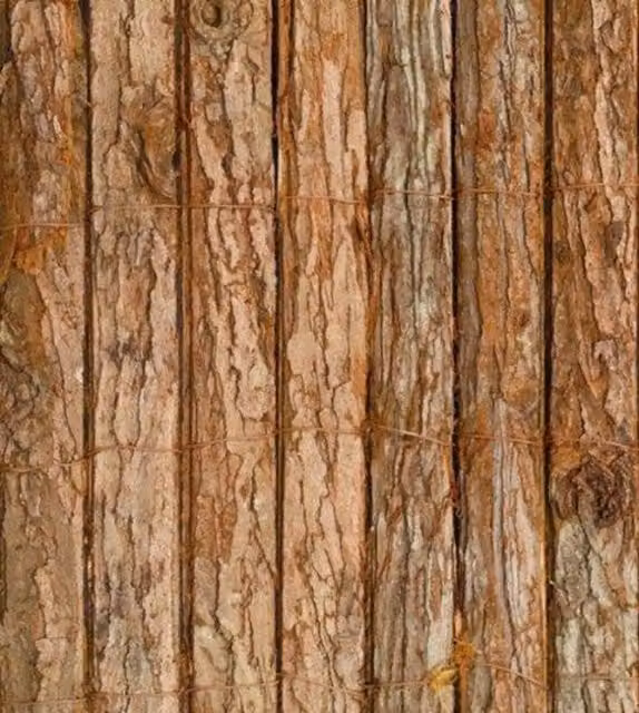 Papillon Bark Natural Wood Fencing Screening Mat in Brown, H 200 cm x W 300 cm