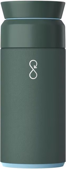 Ocean Bottle Tech2 Development Vacuum Insulated Brew Flask, 350ml, Green