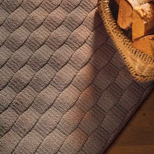 My Mat Basketweave Mink Rectangular Rug, W: 140 cm, L: 200 cm – 2