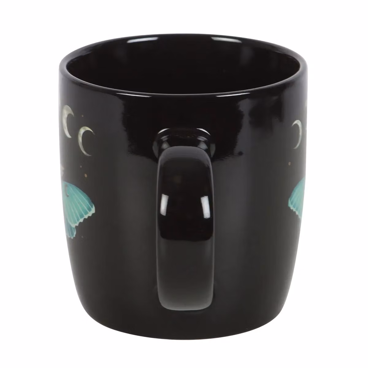 Something Different Luna Moth Ceramic Mug in Black – 2