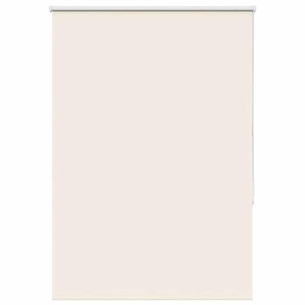 Berkfield Home Blackout Roller Blind in Off-White, W: 105 cm, H: 130 cm