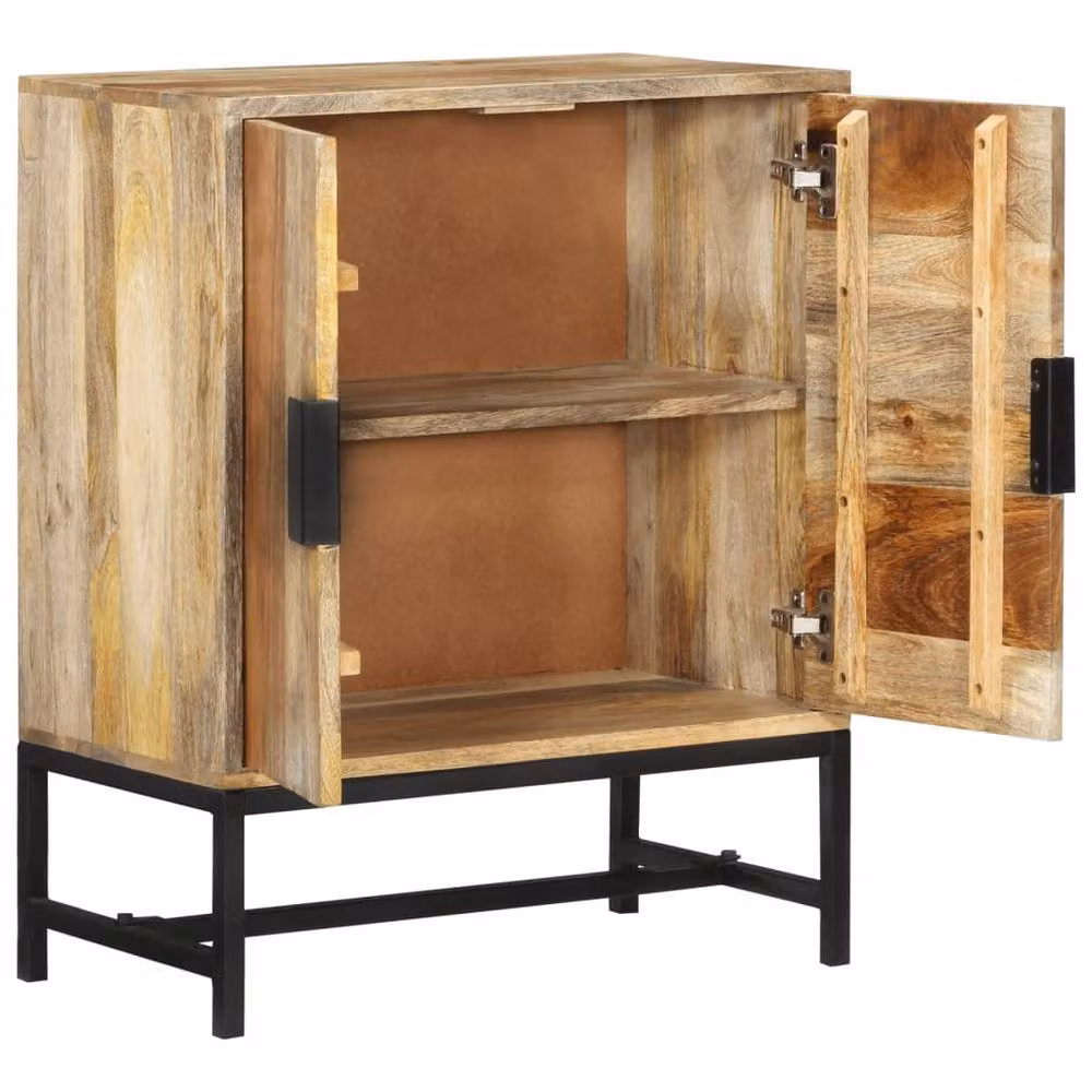 Berkfield Home Vintage Mango Wood Sideboard in Brown, W/D/H: 60 x 35 x 75 cm – 2