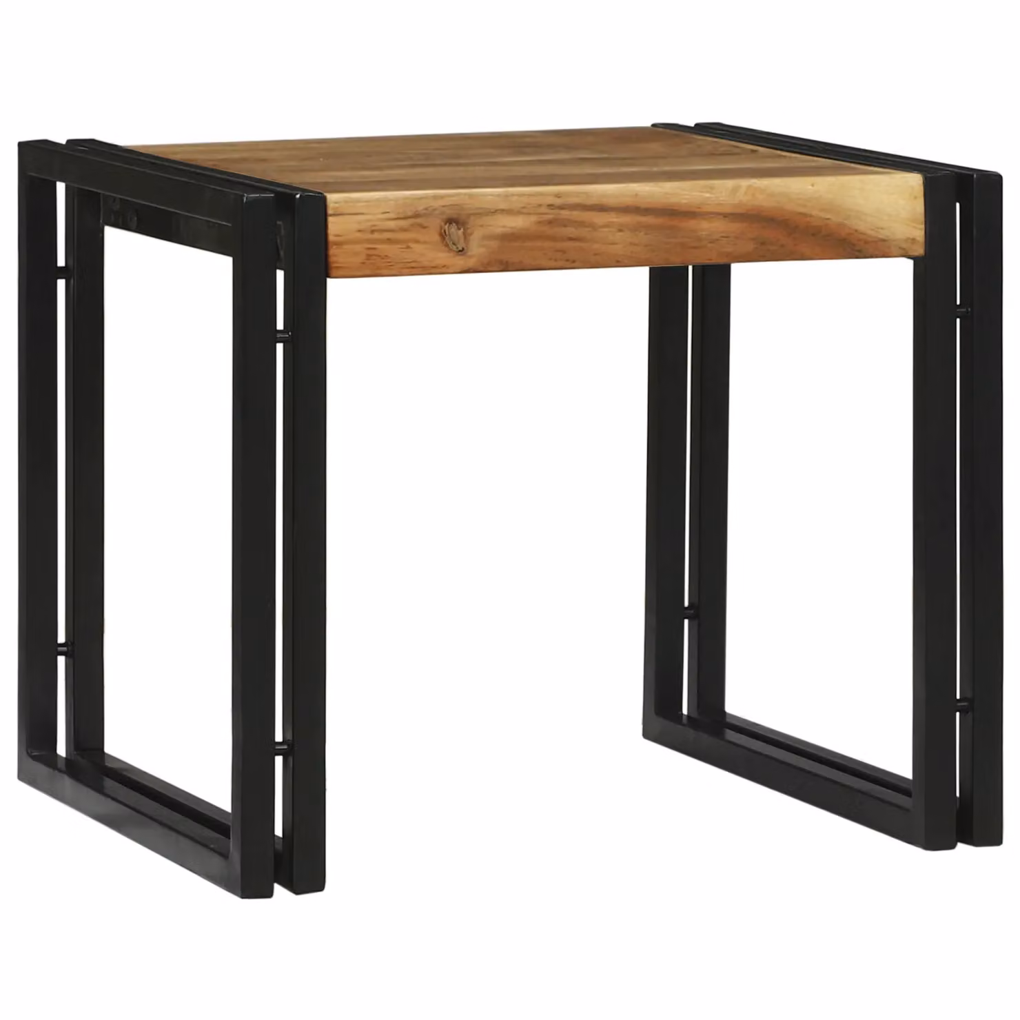 Berkfield Home 2 Piece Solid Acacia Wood Coffee Table Set in Brown – 3