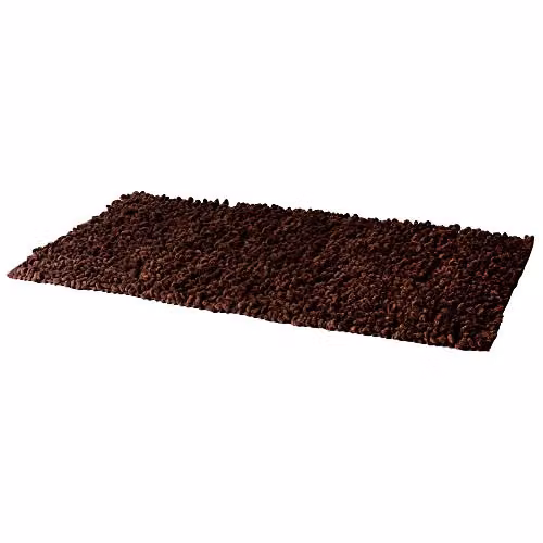 Riva Home Chenille Twist Chocolate Brown Cotton Rectangular Rug, W: 150 cm, D: 240 cm