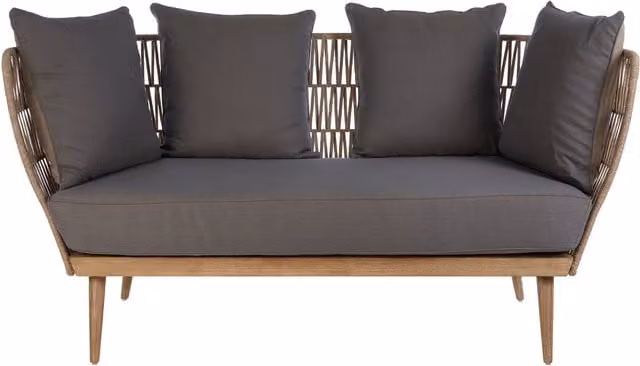 Fifty Five South Scandinavian Grey Rope Sofa