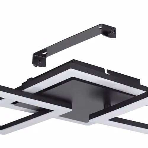 Eglo Connect.z Paranday-Z Smart LED Ceiling Light, Black, W/D/H: 65 x 65 x 31 cm – 3