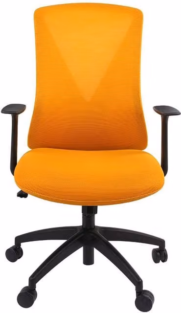 FlexiSpot BS9 Ergonomic Desk Chair with Breathable Orange Mesh Fabric and Swivel Function