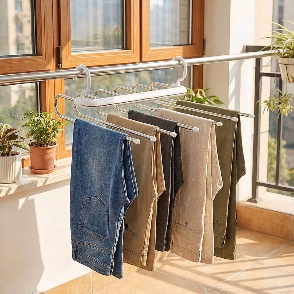 Kelvenix Black Multi-Layer Foldable Rotating Clothes Rack – 2