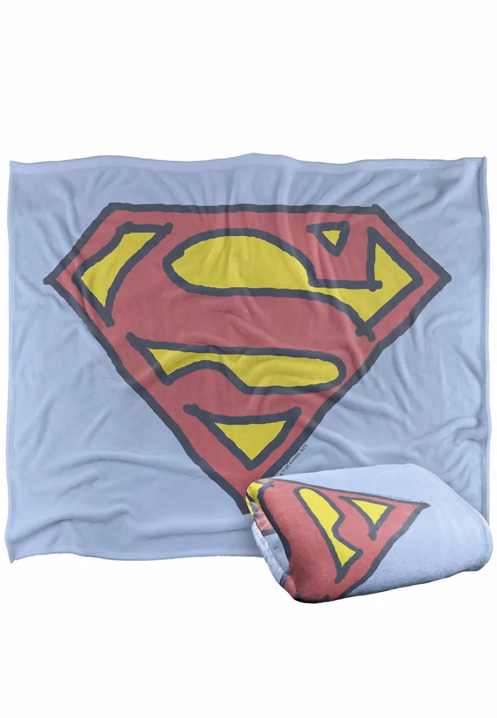 Warner Brothers Superman Silky Touch Super Soft Throw Blanket, White, W x D: 152 x 127 cm – 2