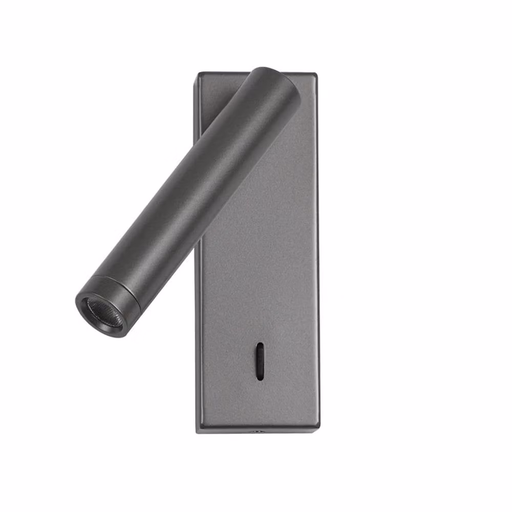 Netlighting Cali Grey LED Reading Wall Light with Warm White 3000K – 2