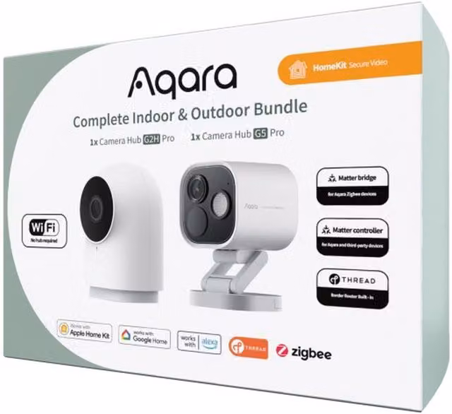 Aqara Complete Indoor and Outdoor Camera Bundle, White