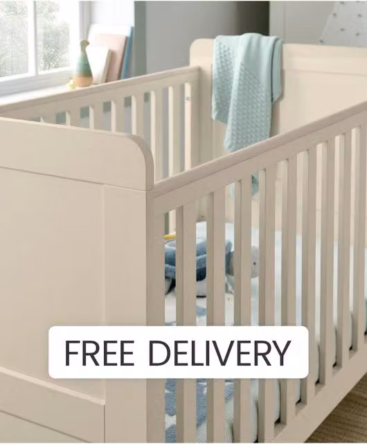 Mamas & Papas Hampden Cotbed in Cashmere