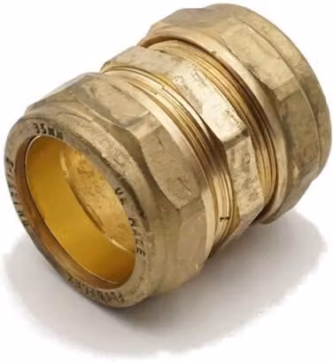 Primaplus Compression Coupling 35mm Grey Brass 21000029