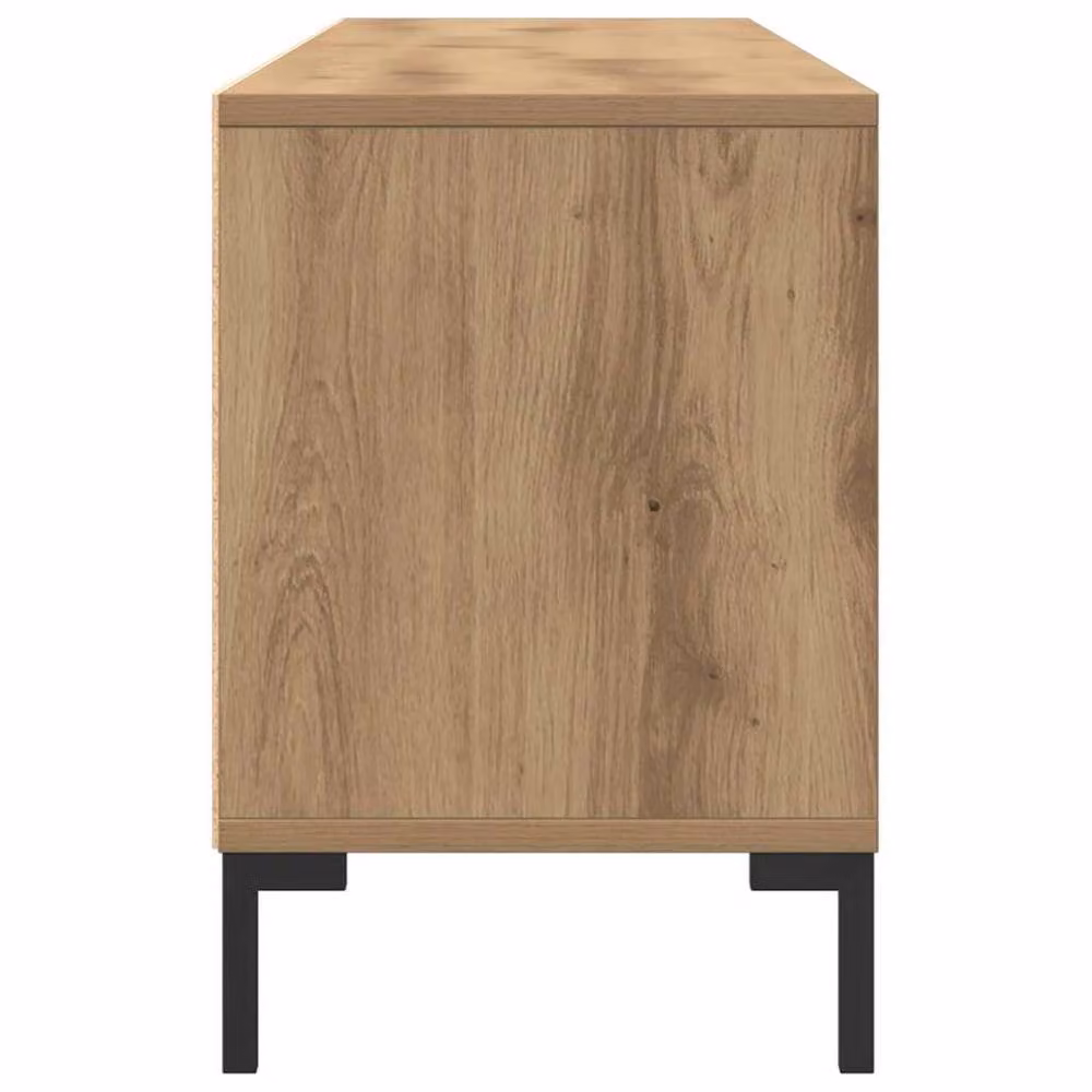 Berkfield Home Artisan Oak TV Cabinet in Brown, W: 150 cm, D: 30 cm, H: 44.5 cm – 4