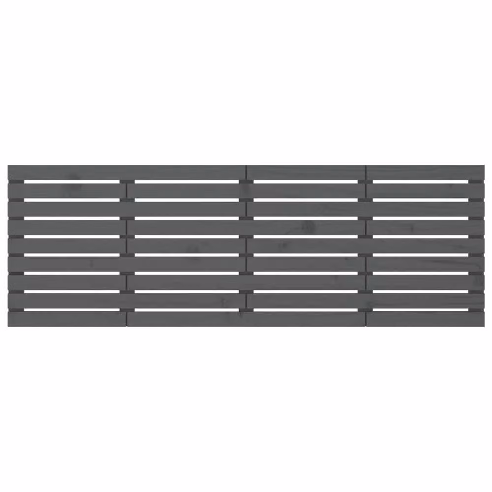 Berkfield Home Grey Rustic Solid Pine Wall Mount Headboard W/D/H: 206 x 3 x 63 cm – 3