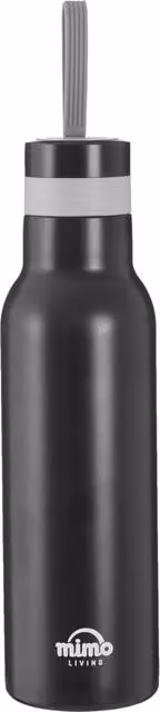 Orsina Matte Grey Stainless Steel Sports Water Bottle, 500ml – 1