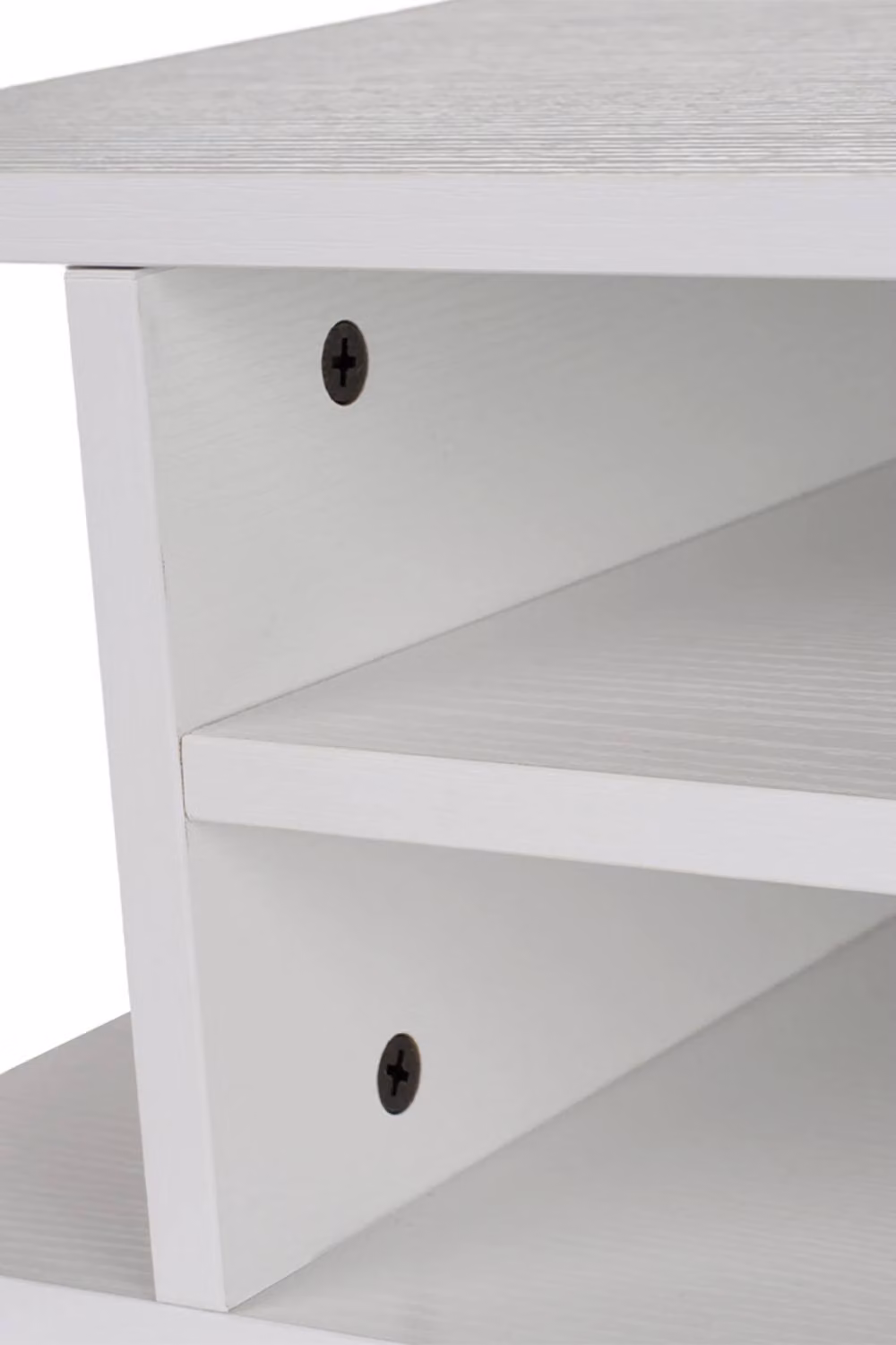 Living and Home 3-Tier Desktop Printer Stand Organiser in White – 4