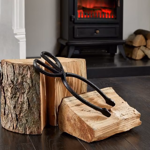 Inglenook Iron Scissor Tongs in Black