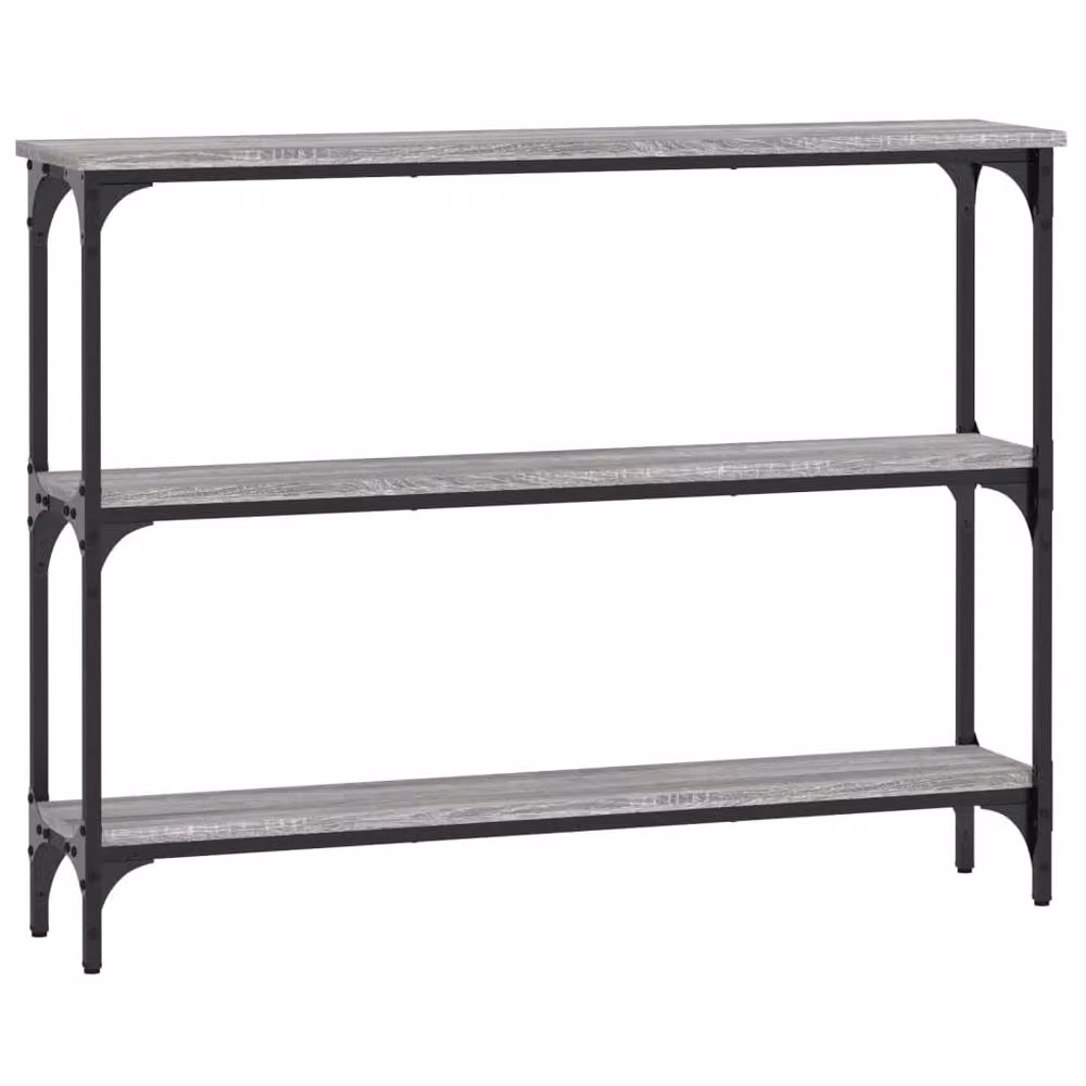 Berkfield Home Decorative Console Table in Grey Sonoma, W/D/H: 100 x 22.5 x 75 cm – 3
