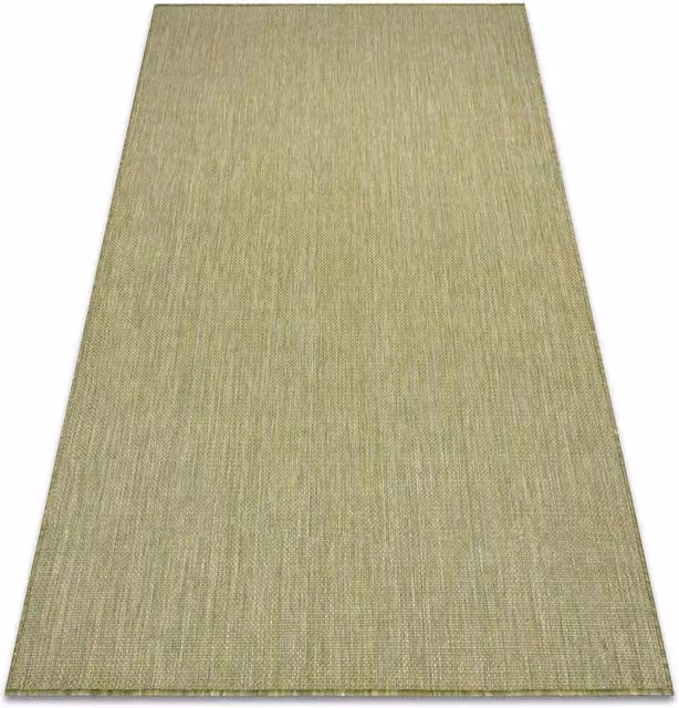 RugsX Sion Green Rectangular Flat Weave Rug, W: 60 cm x L: 100 cm