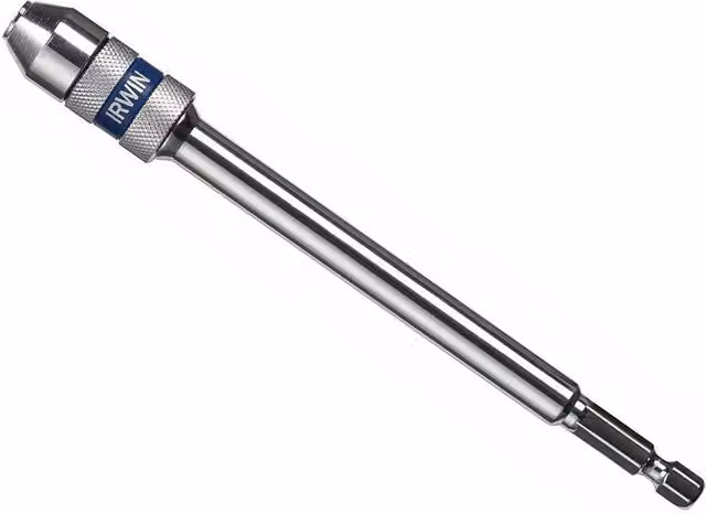 IRWIN Lock-N-Load Quick Change Extension Bit Holder, 150 mm, 1/4 inch, Silver