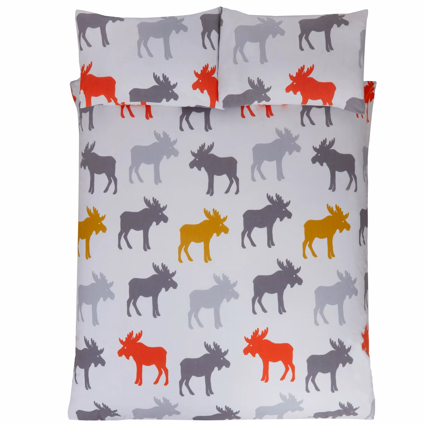 Rapport Home Multicolour Animal Print Cotton Flannelette Duvet Cover and Pillowcase Set – 2