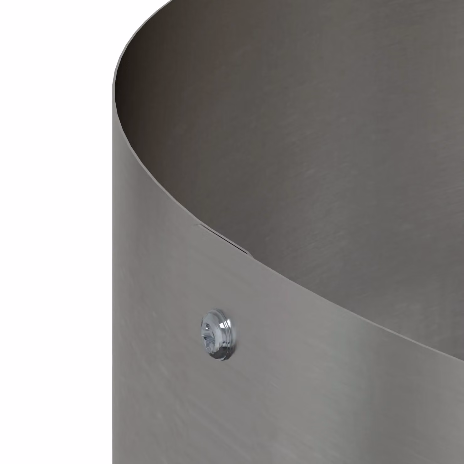 Berkfield Home Stainless Steel Planter Set in Silver, Diameter: 40 cm – 4