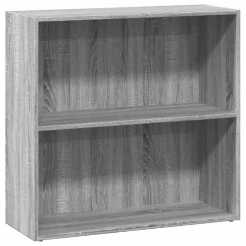 vidaXL Grey Sonoma Bookcase in Engineered Wood W/D/H: 80 x 30 x 77 cm